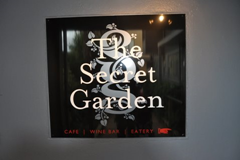 The entrance to The Secret Garden, a fabulous restaurant in Blenheim, New Zealand