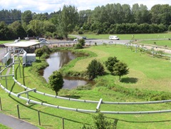 The Shweeb track in Rotorua