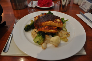 Innovative and delicious Paneer Steaks at The Lotus Heart - a great vegetarian restaurant in Christchurch's Cathedral Square