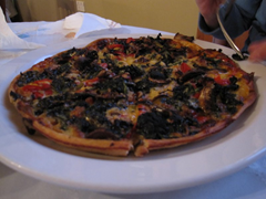 Small pizza at Blue Ice Cafe, Franz Josef
