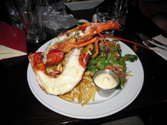 Rock lobster, aka Crayfish at Fishbone Bar and Grill, Queenstown, New Zealand
